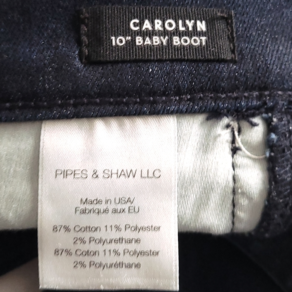 Veronica Beard Jeans Carolyn High Waist Side Tux Stripe Baby Bell 24 - Picture 6 of 12